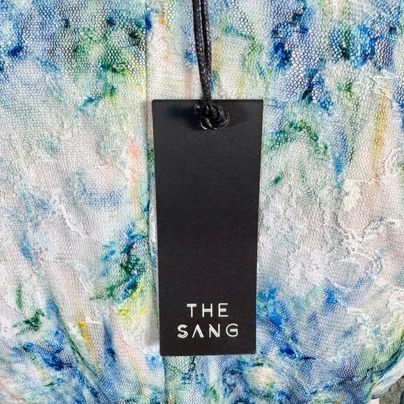 BLUE AND GREEN LONG SLEEVE CUTOUT ROMPER - Picture 15 of 15